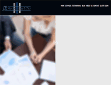 Tablet Screenshot of jbaccountingandtax.com